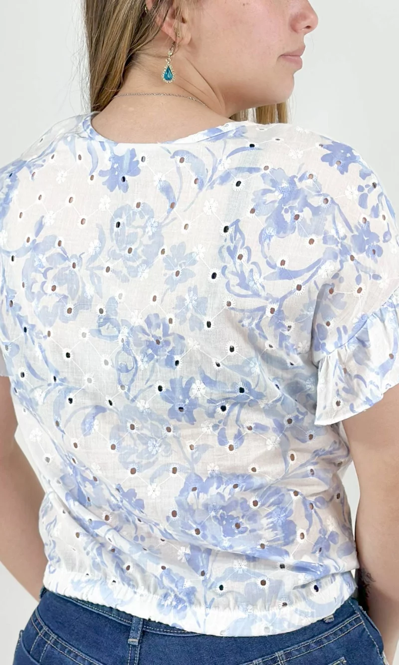 Blusa mujer manga corta estampada - Imagen 6