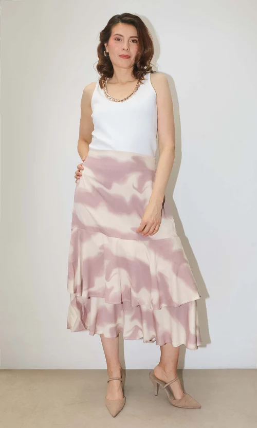 Falda mujer estampada