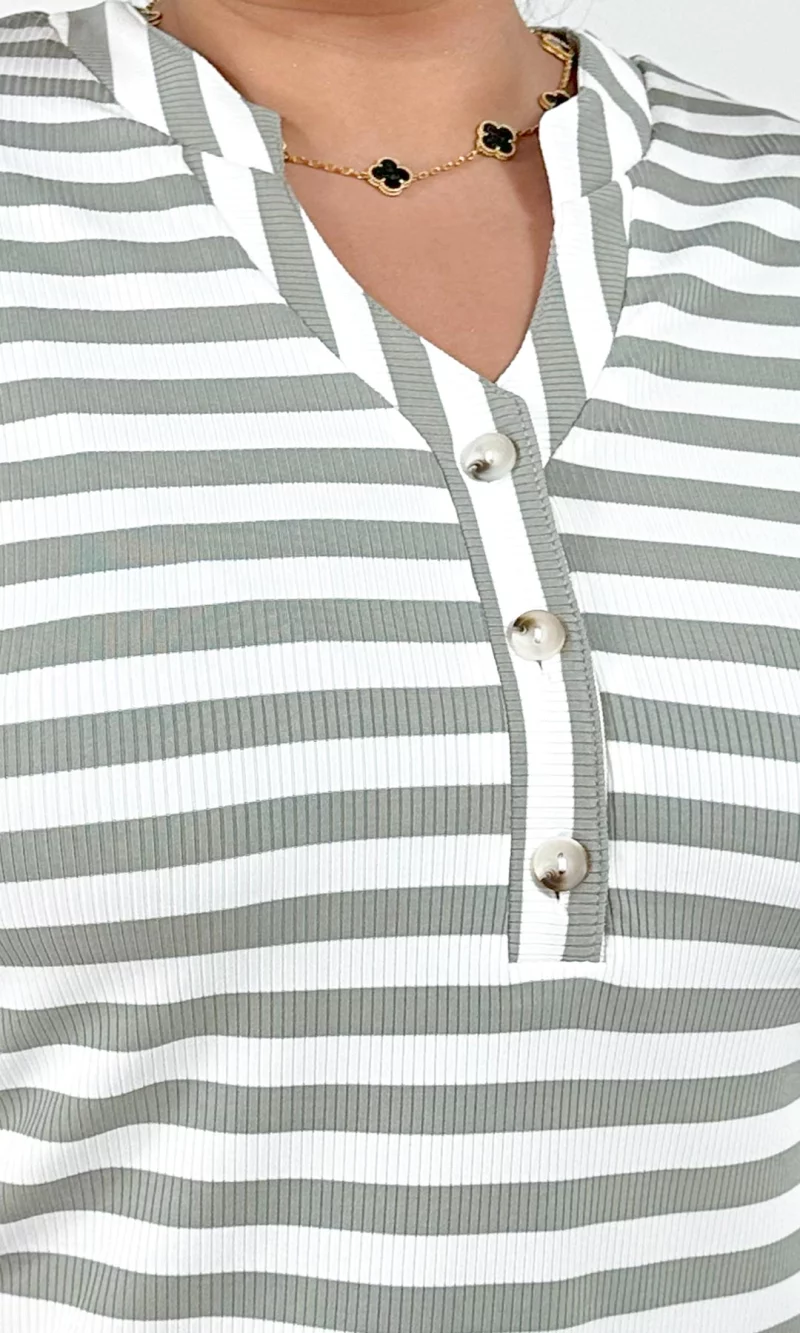 Camiseta mujer manga 3/4 rayas - Imagen 10