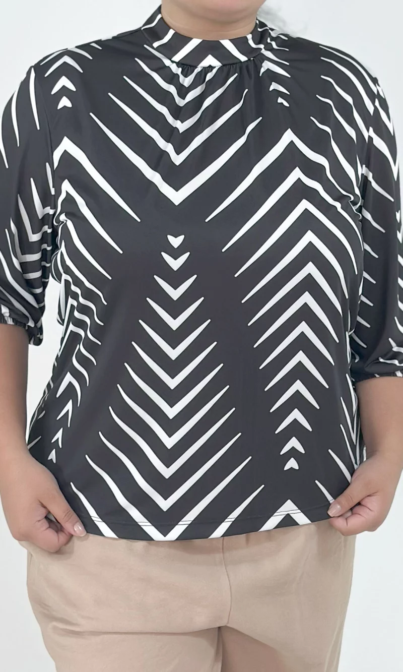 Camiseta mujer manga 3/4 estampada - Imagen 4