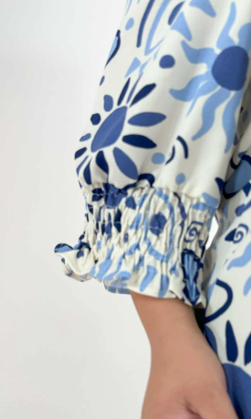 Blusa mujer manga 3/4 estampada - Imagen 3