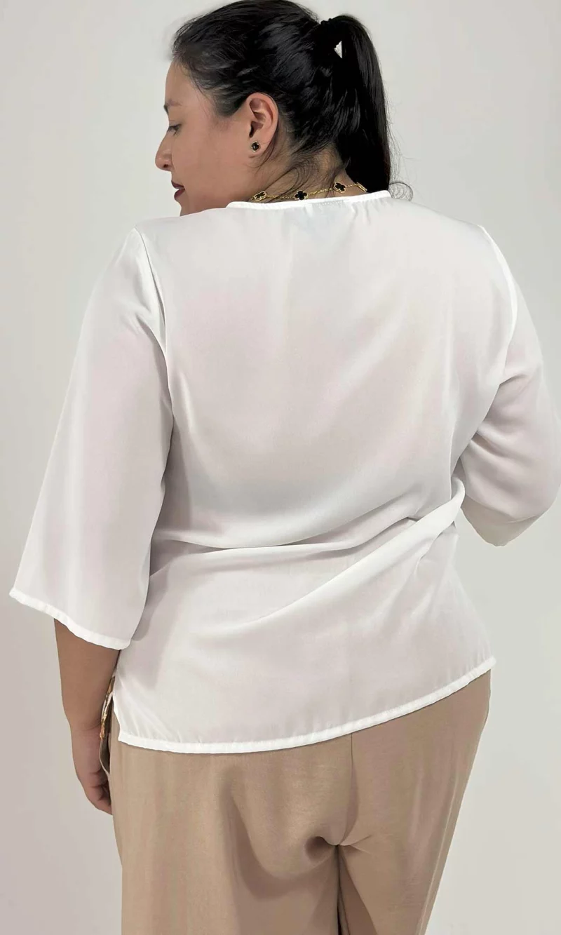 Blusa mujer manga 3/4 estampada - Imagen 6
