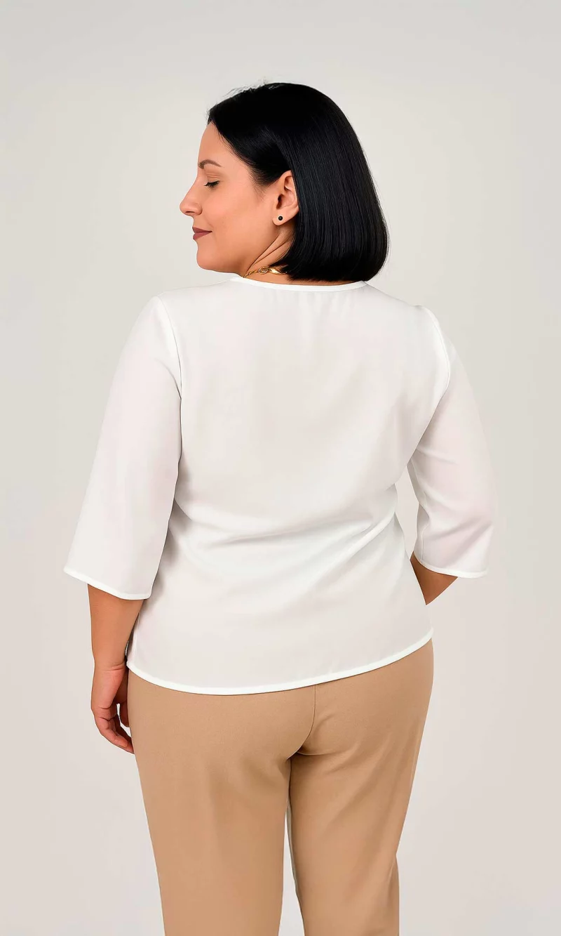 Blusa mujer manga 3/4 estampada - Imagen 3