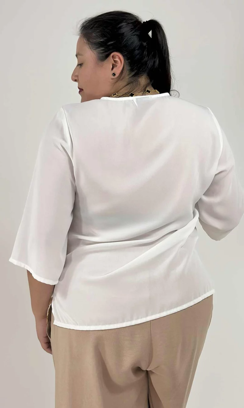 Blusa mujer manga 3/4 estampada - Imagen 4