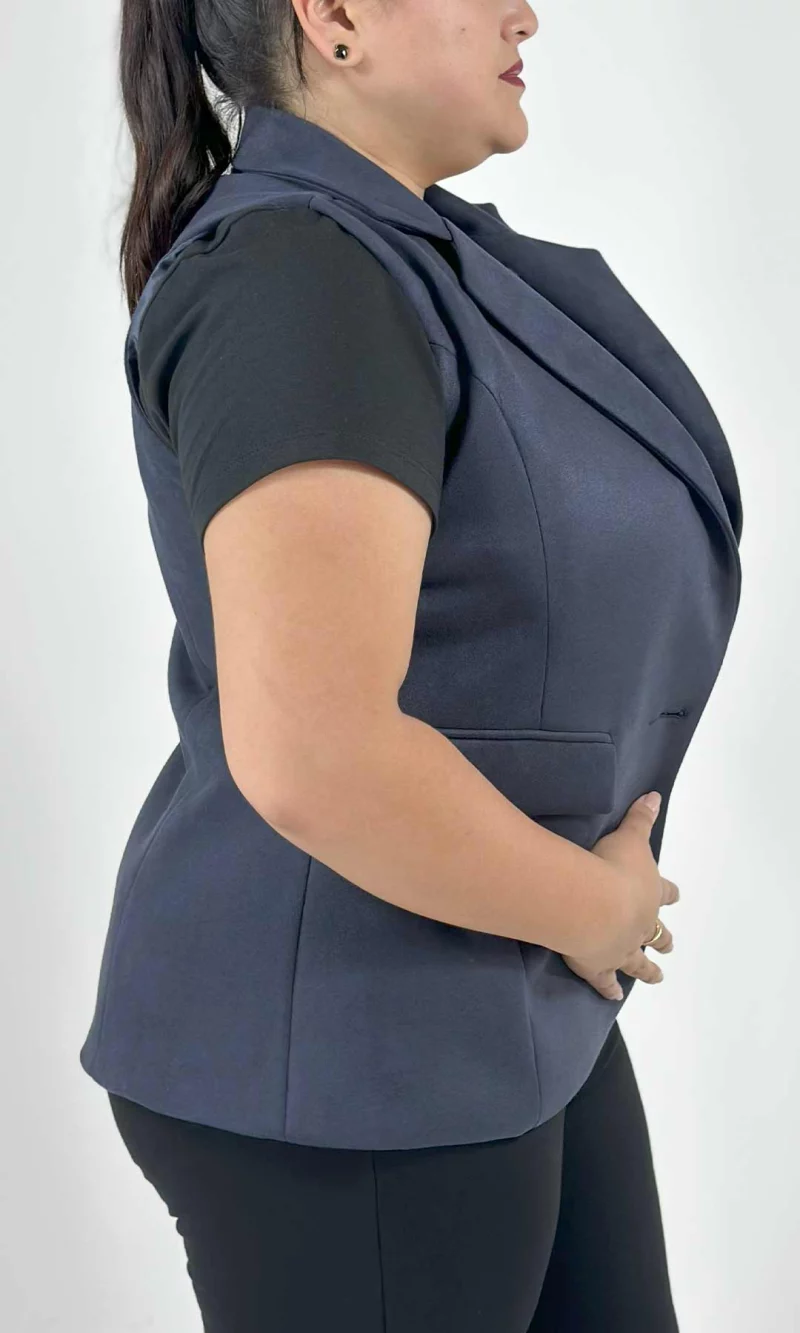Chaleco mujer unicolor - Imagen 2