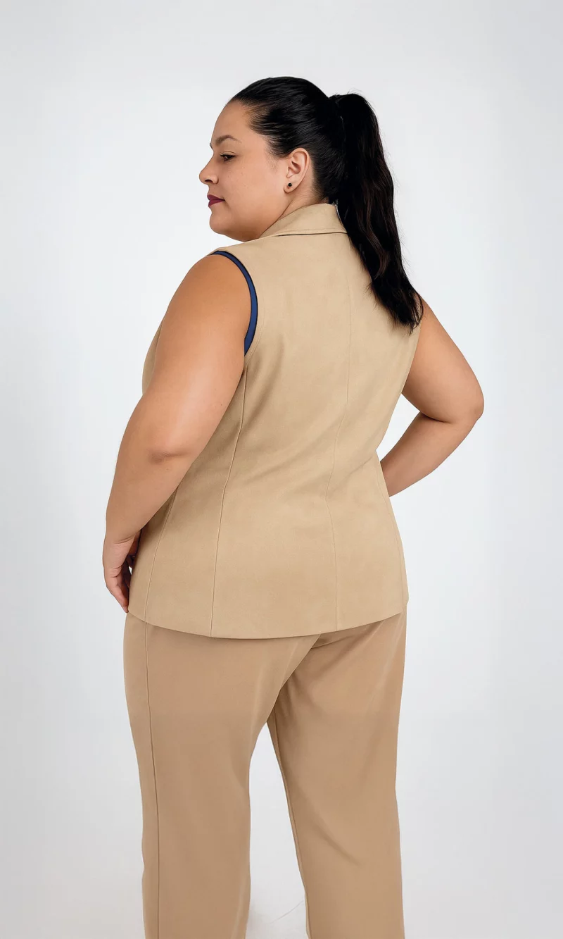 Chaleco mujer unicolor - Imagen 5