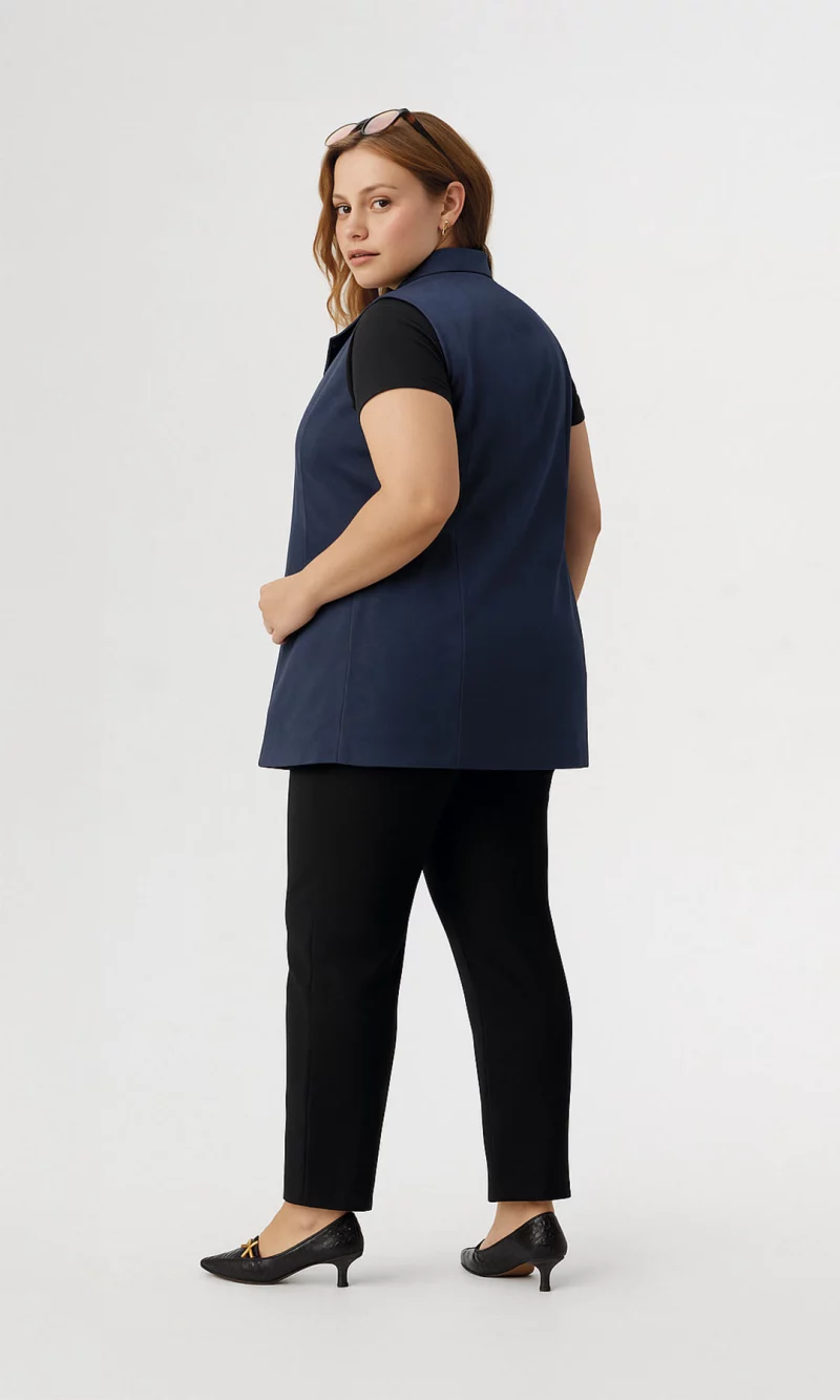Chaleco mujer unicolor - Imagen 2