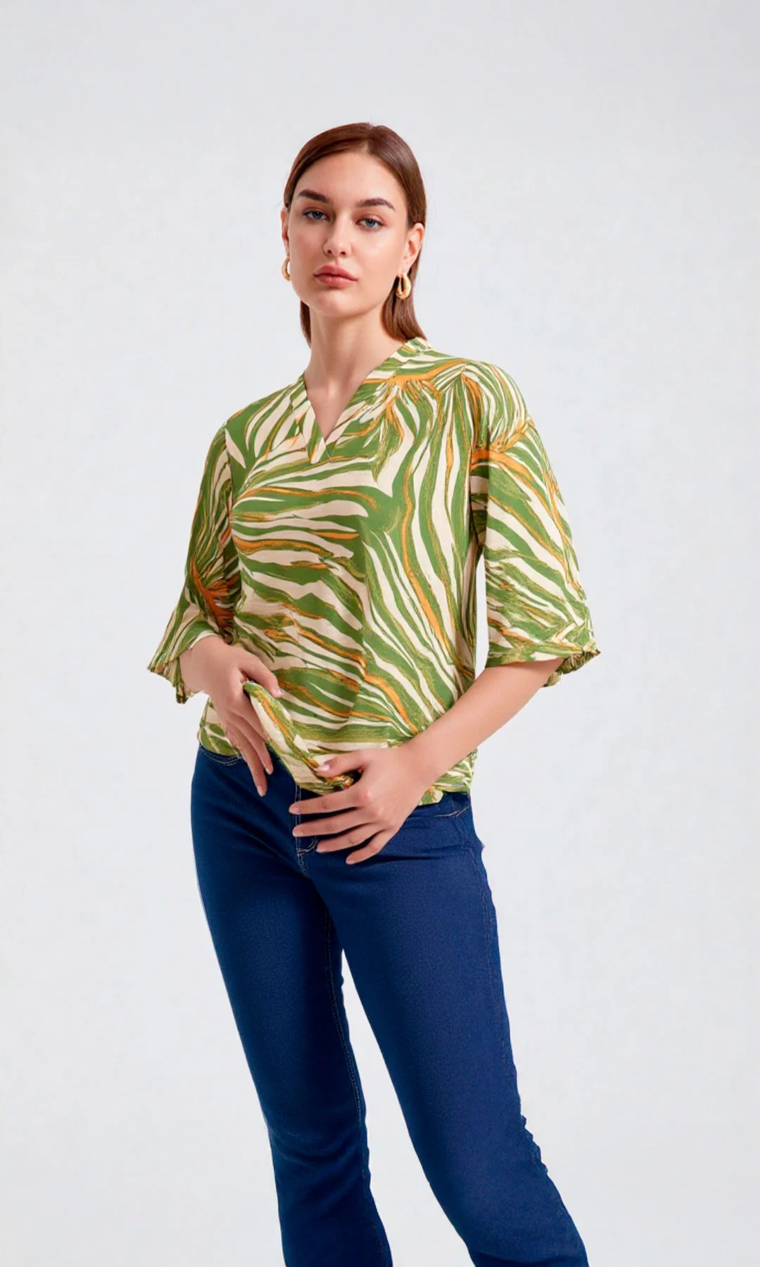 Camiseta mujer manga 3/4 estampada - Imagen 5
