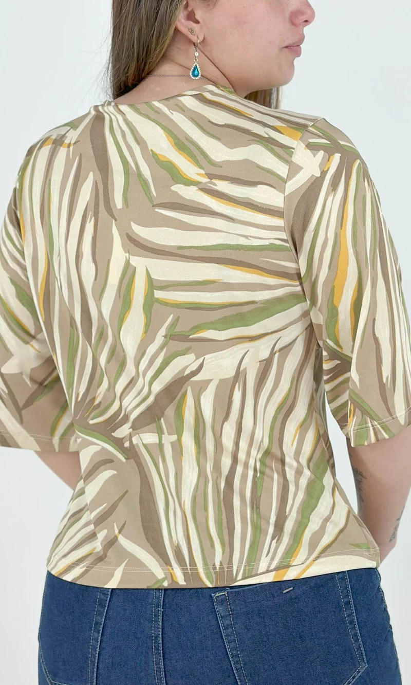 Camiseta mujer manga 3/4 estampada - Imagen 7