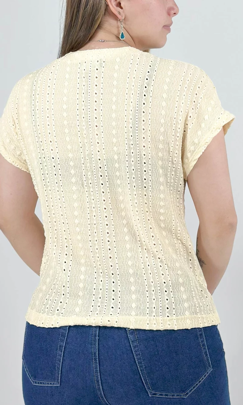 Camiseta mujer manga 3/4 unicolor - Imagen 5