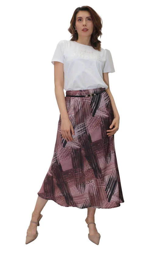 Falda mujer estampada