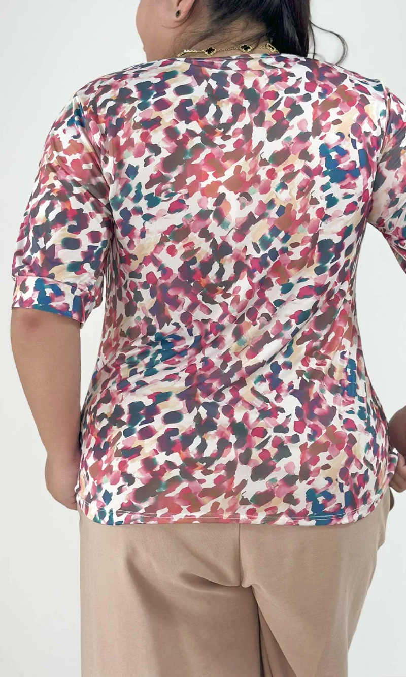 Camiseta mujer manga corta estampada - Imagen 3