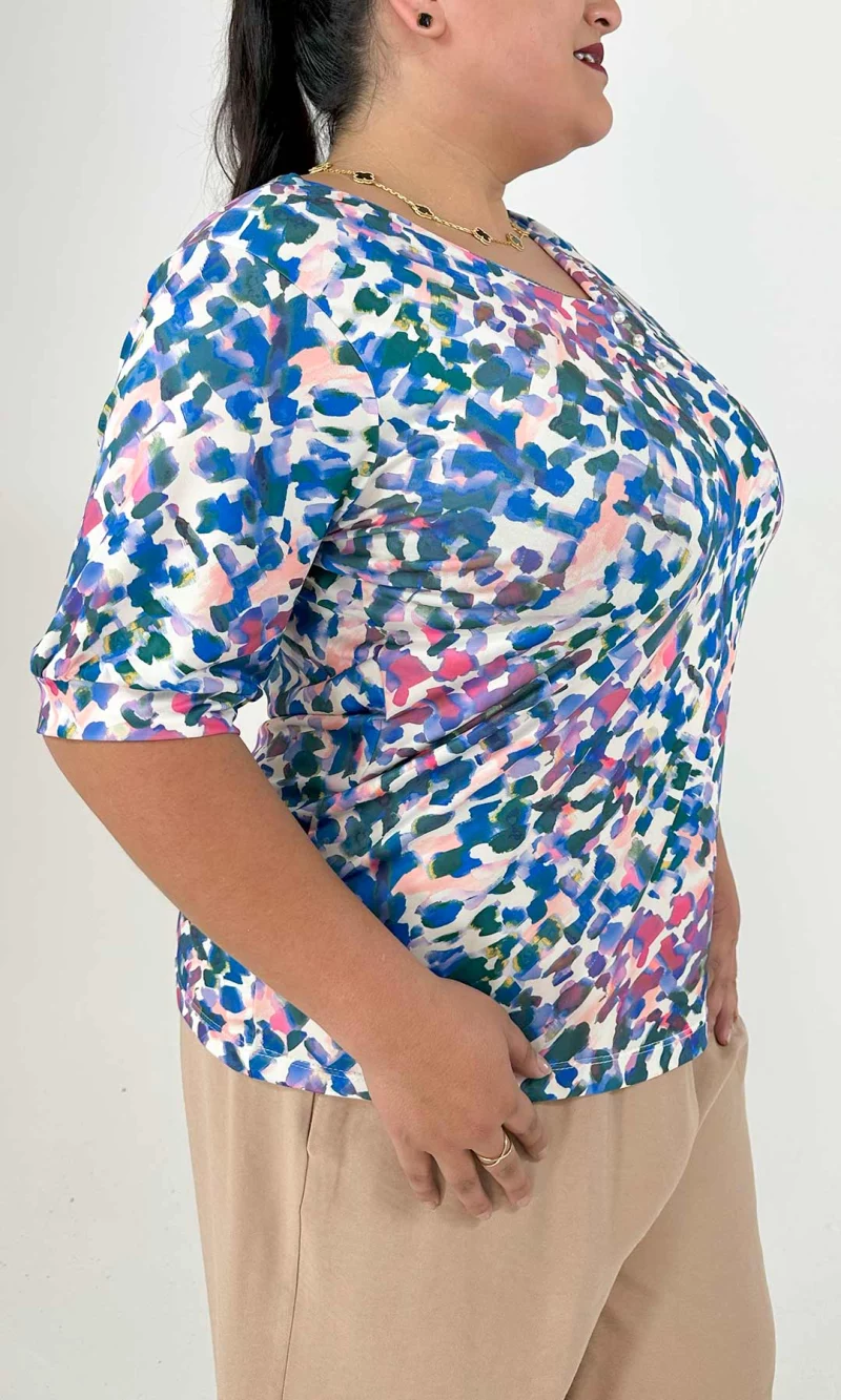 Camiseta mujer manga corta estampada - Imagen 5