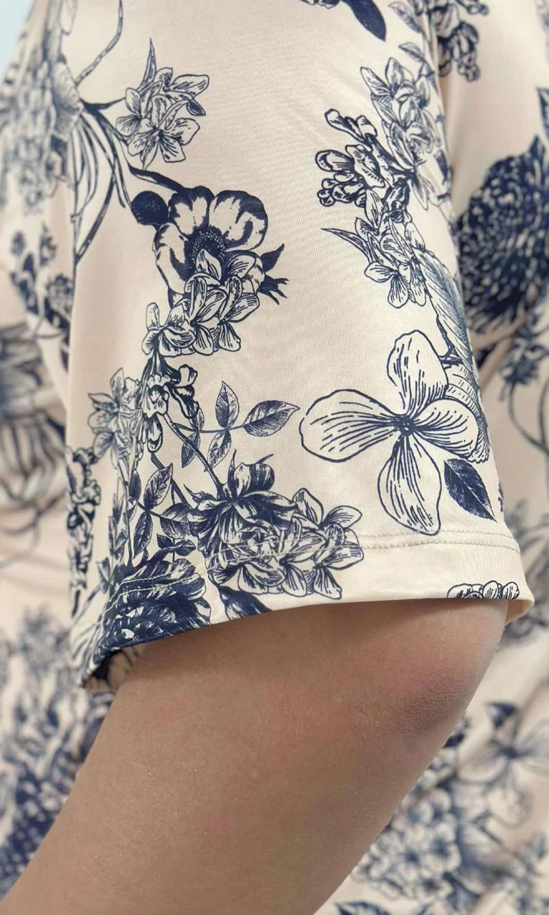 Camiseta mujer manga 3/4 estampada - Imagen 3