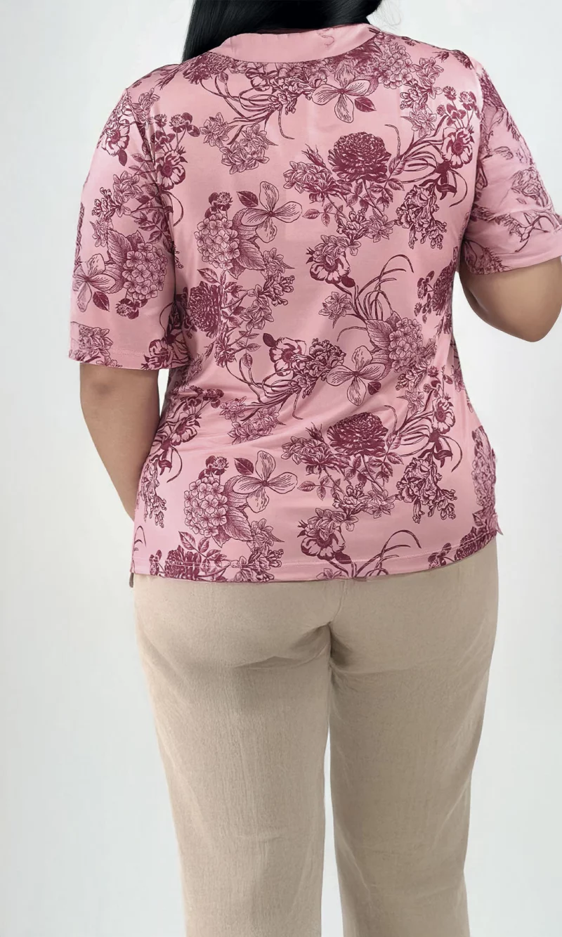 Camiseta mujer manga 3/4 estampada - Imagen 8