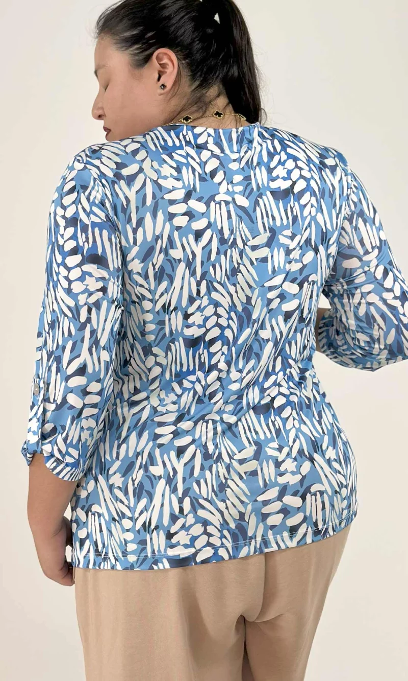 Camiseta mujer manga 3/4 estampada - Imagen 8