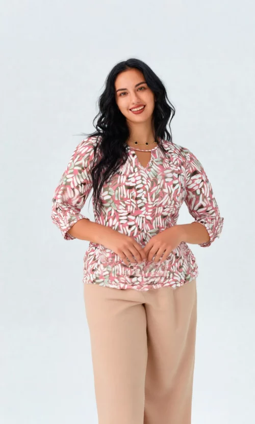 Camiseta mujer manga 3/4 estampada