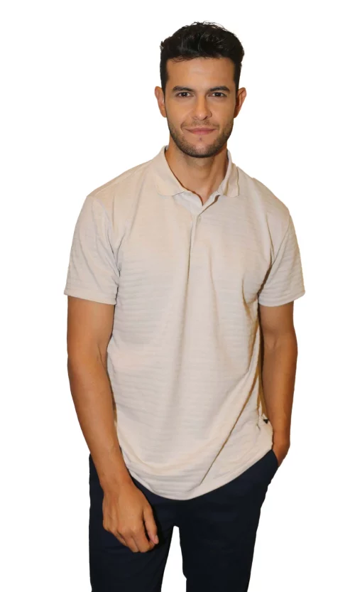 Polo hombre unicolor