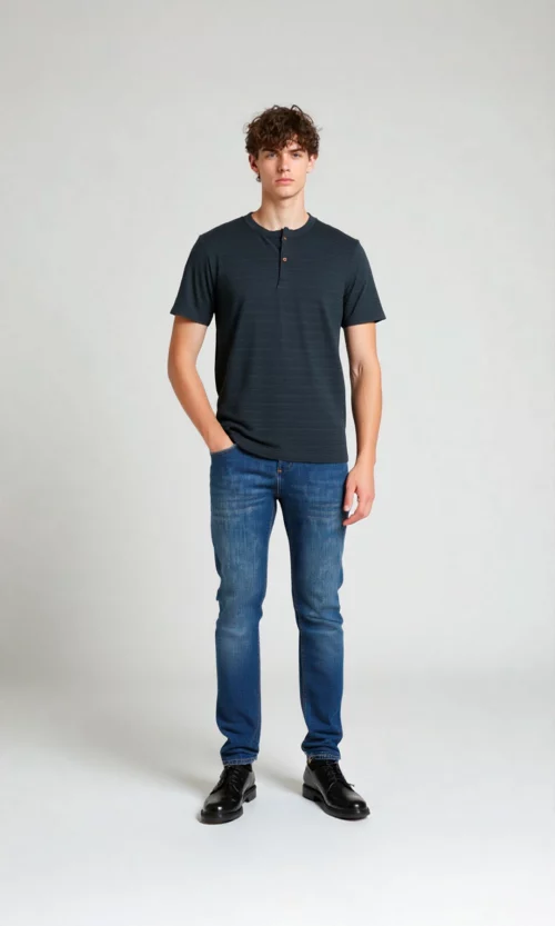 Polo hombre unicolor