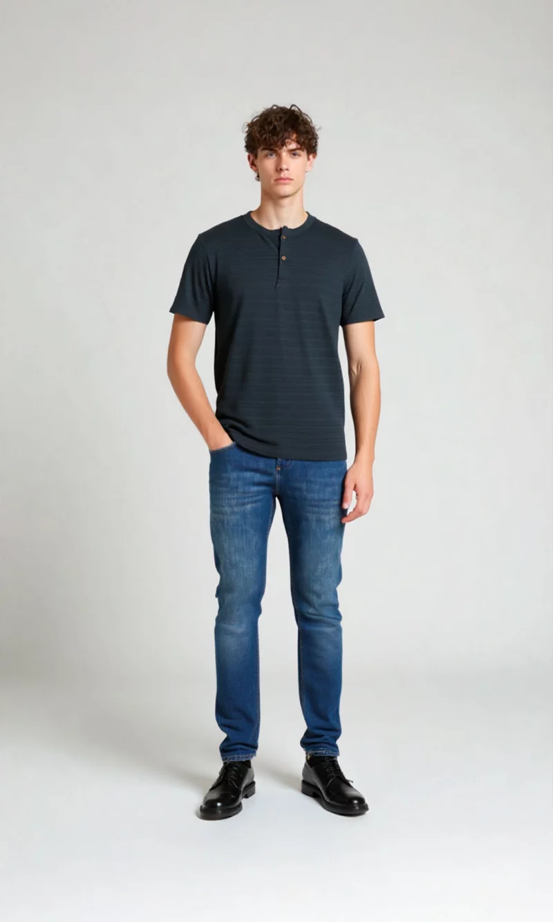 Polo hombre unicolor
