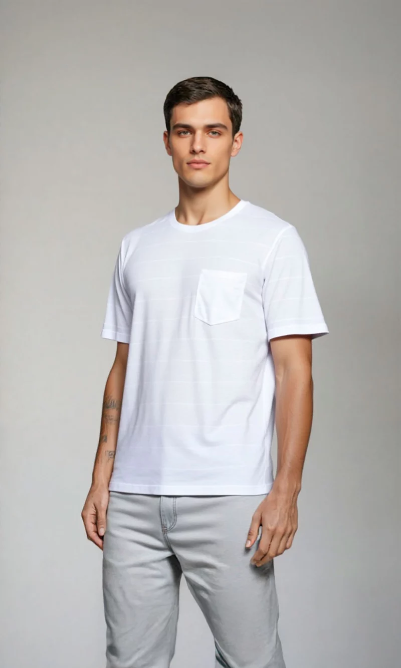 Camiseta hombre unicolor - Imagen 5