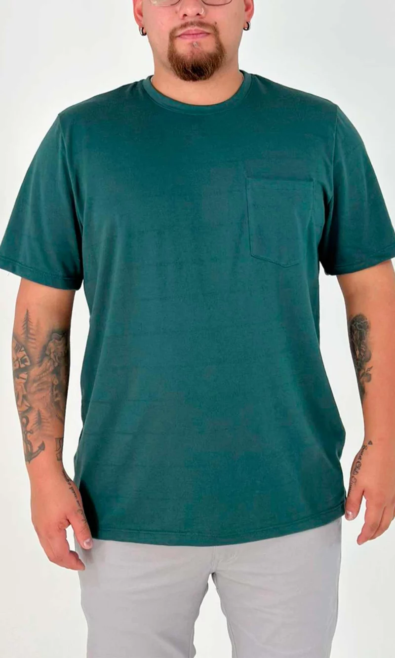 Camiseta hombre unicolor - Imagen 7
