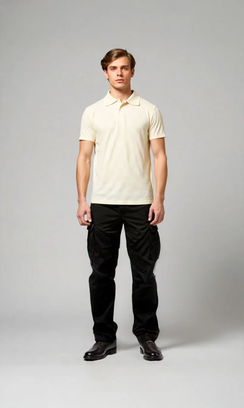 Polo hombre unicolor - Imagen 2
