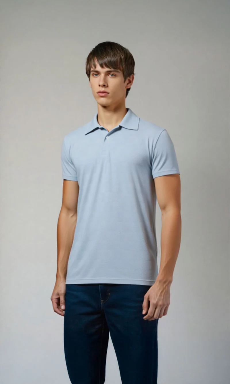 Polo hombre unicolor - Imagen 5