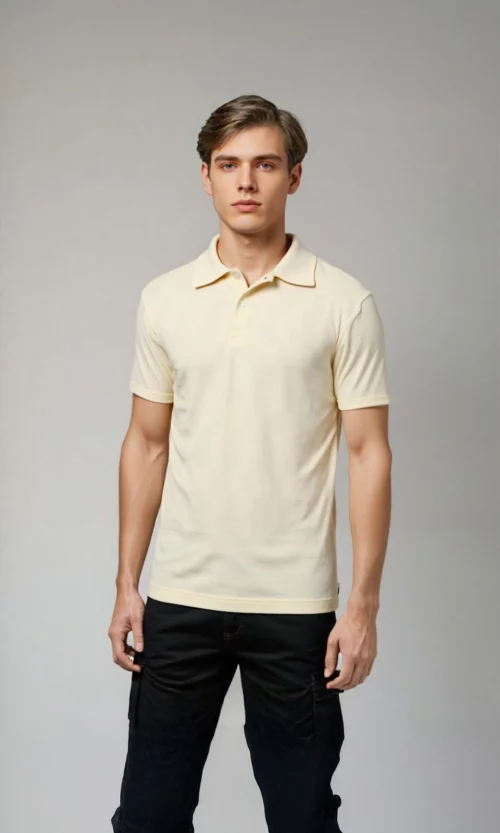 Polo hombre unicolor