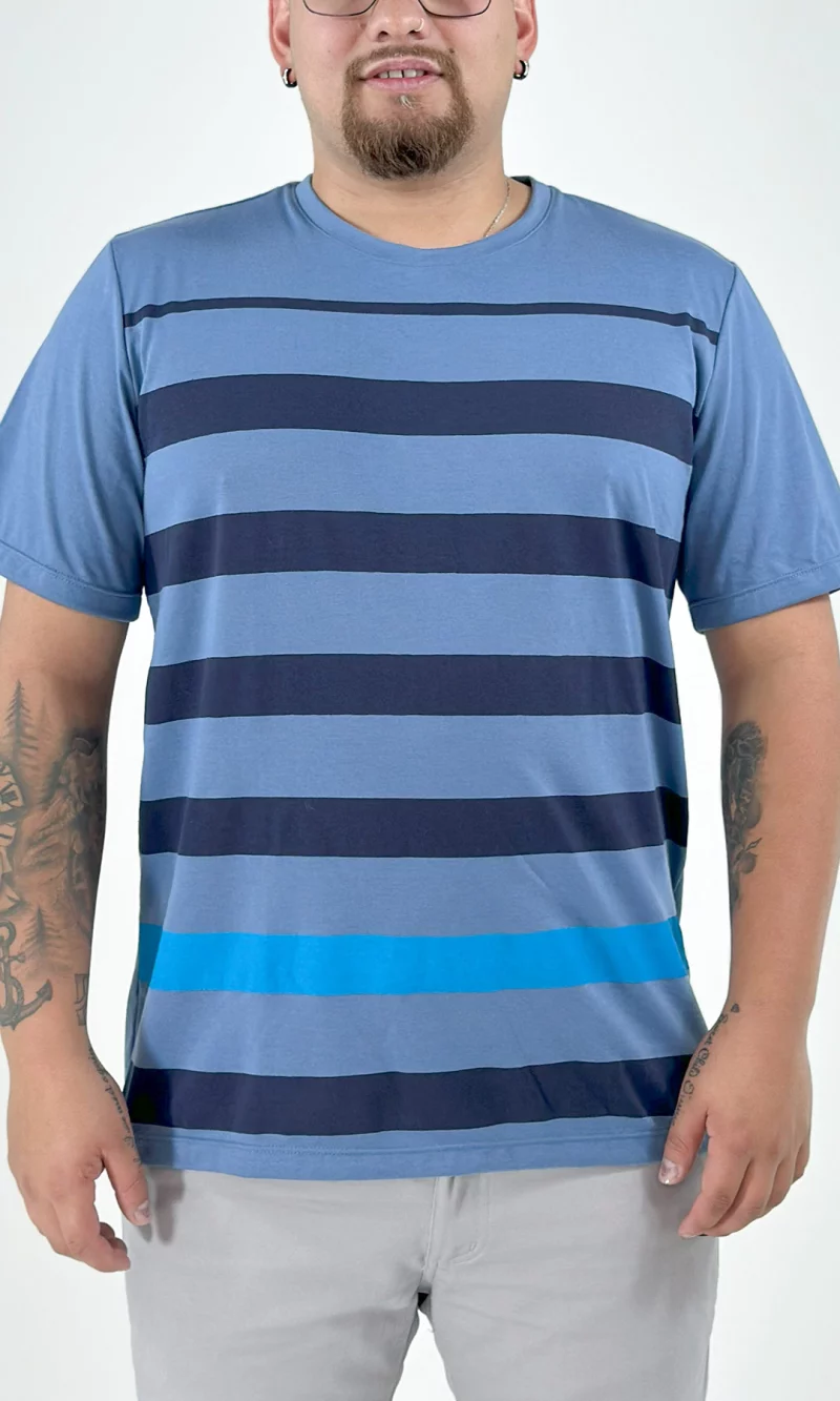 Camiseta hombre rayas - Imagen 4