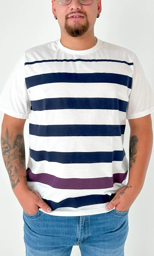 Camiseta hombre rayas