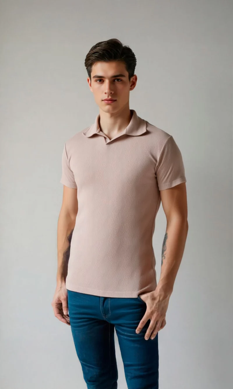 Polo hombre unicolor - Imagen 6
