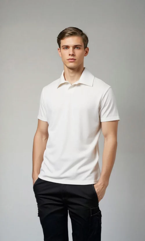 Polo hombre unicolor