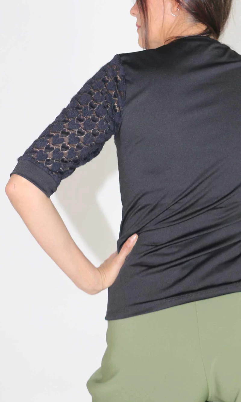 Camiseta mujer manga 3/4 unicolor - Imagen 7