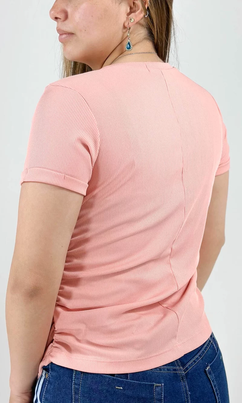 Camiseta mujer manga corta unicolor - Imagen 9