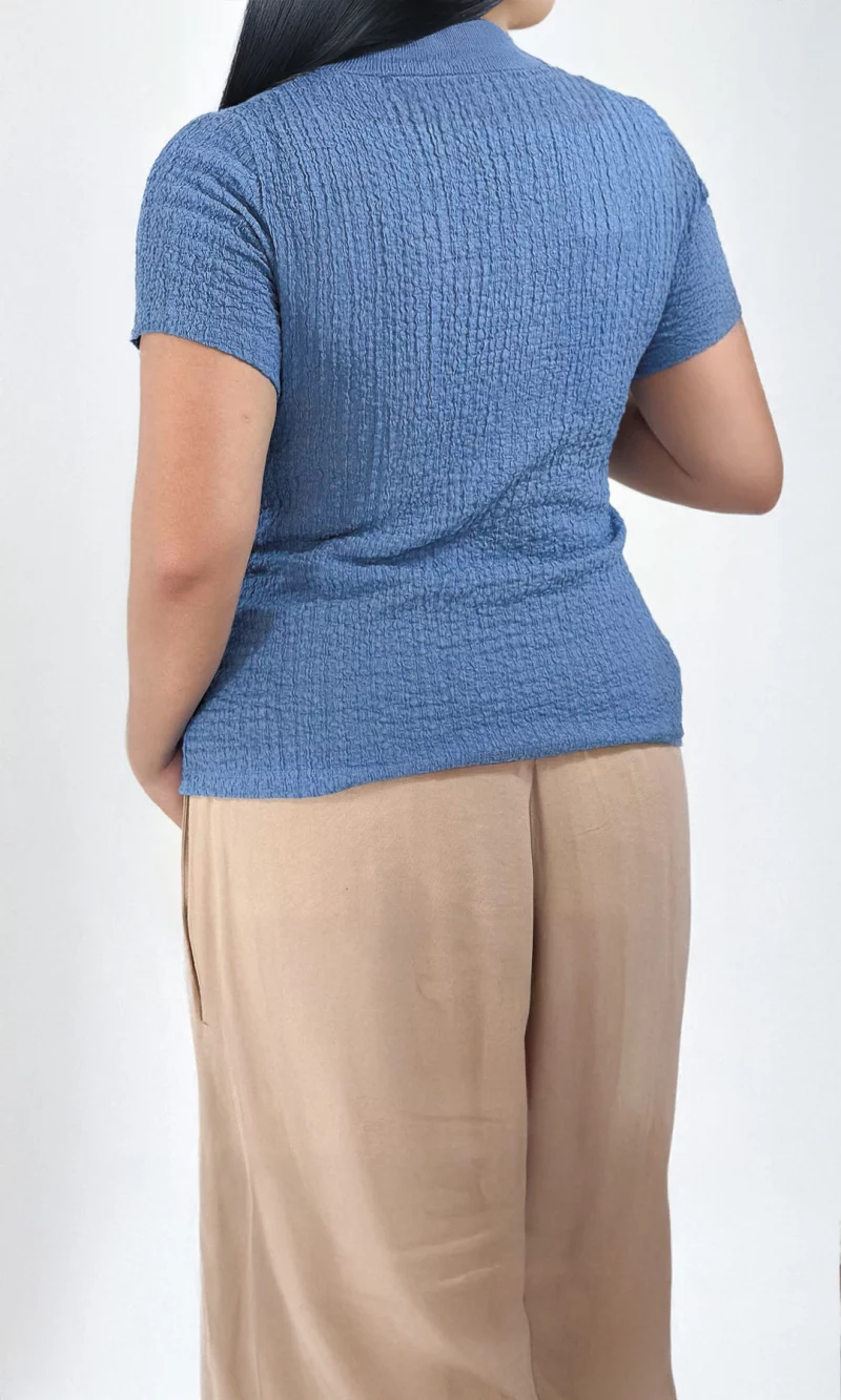 Camiseta mujer manga 3/4 unicolor - Imagen 4