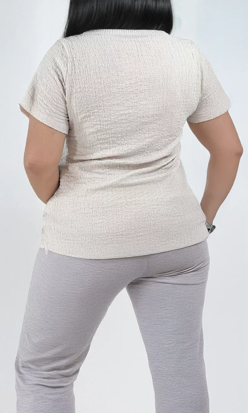 Camiseta mujer manga 3/4 unicolor - Imagen 7