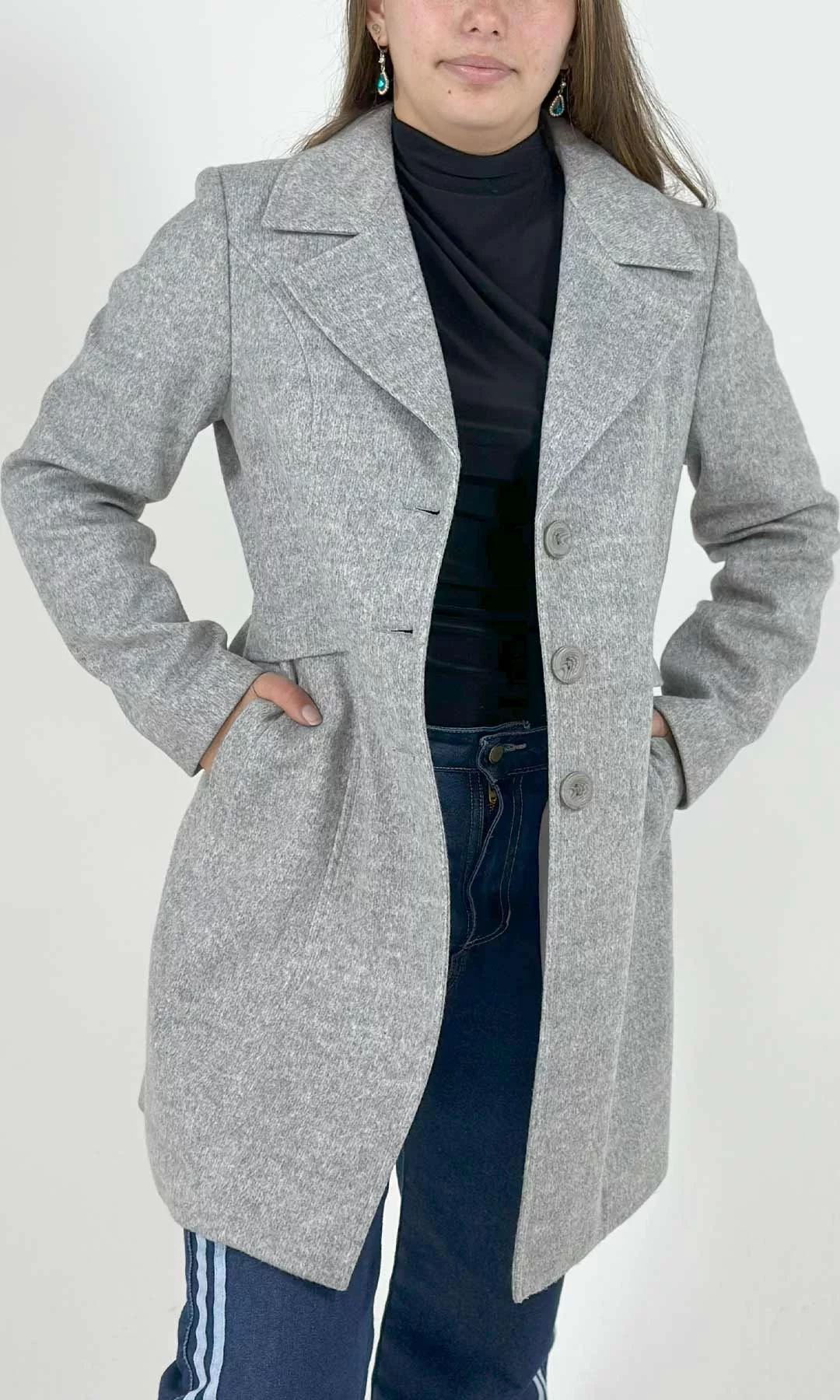 Gabán mujer unicolor - Imagen 4