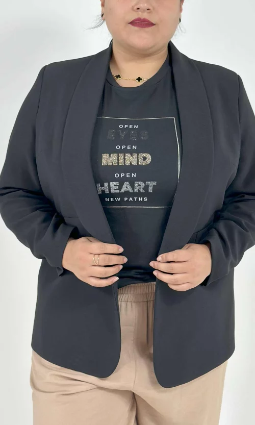 Chaqueta mujer unicolor