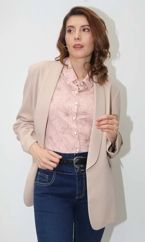 Chaqueta mujer unicolor