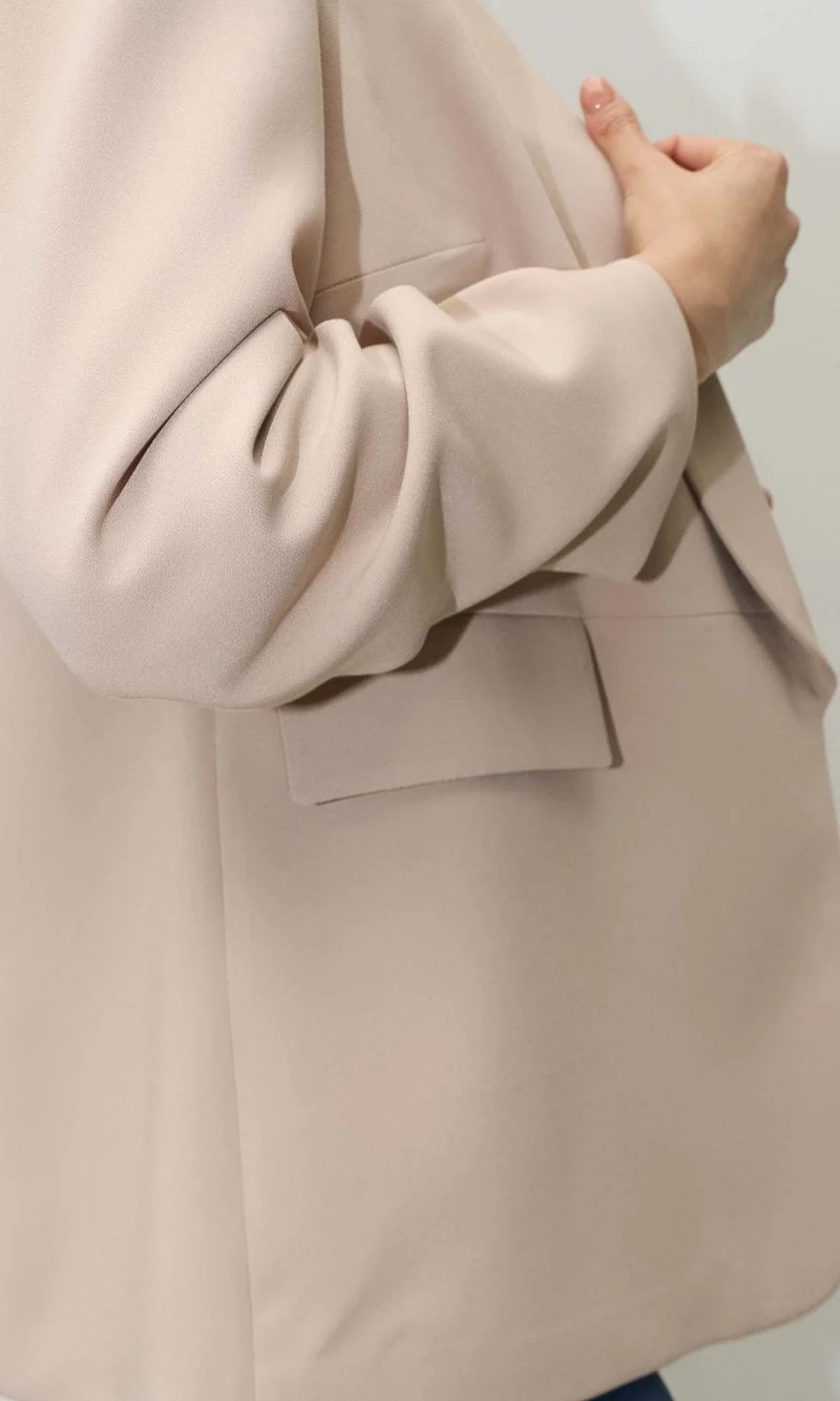 Chaqueta mujer unicolor - Imagen 3