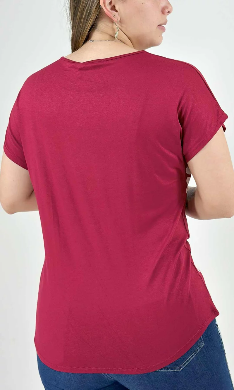 Camiseta mujer manga corta estampada - Imagen 4