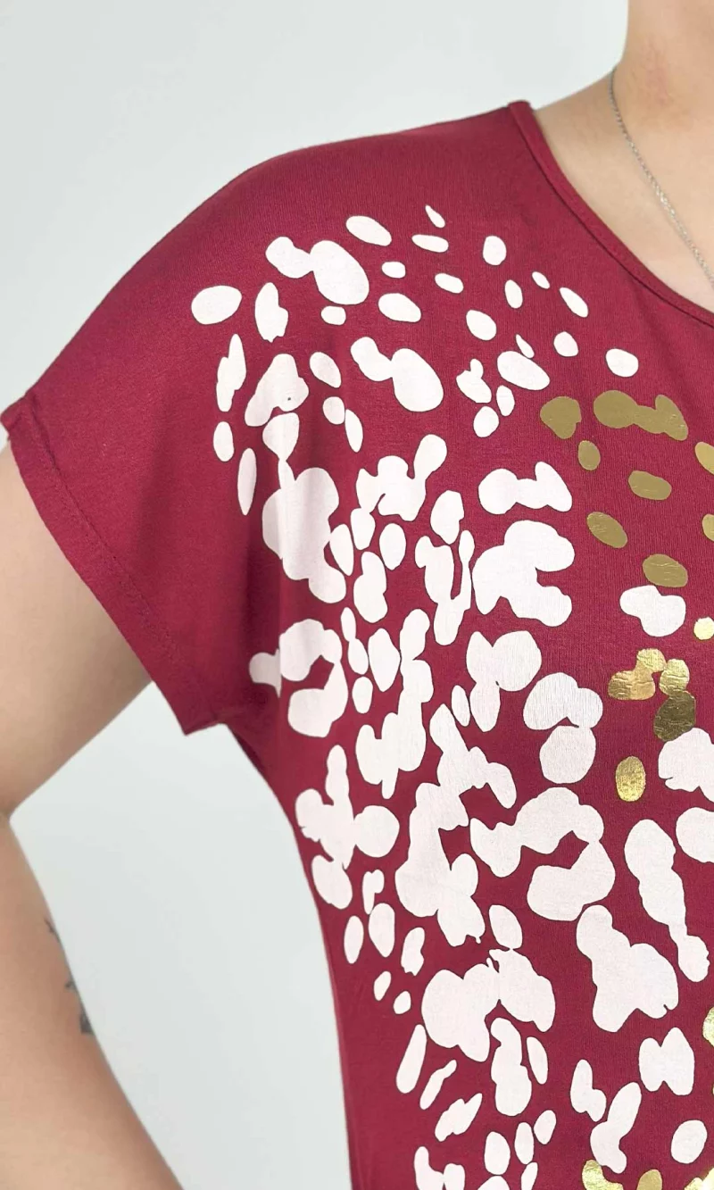 Camiseta mujer manga corta estampada - Imagen 2