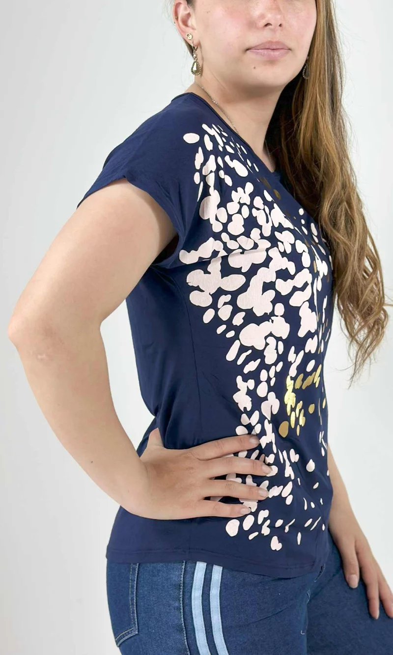 Camiseta mujer manga corta estampada - Imagen 7