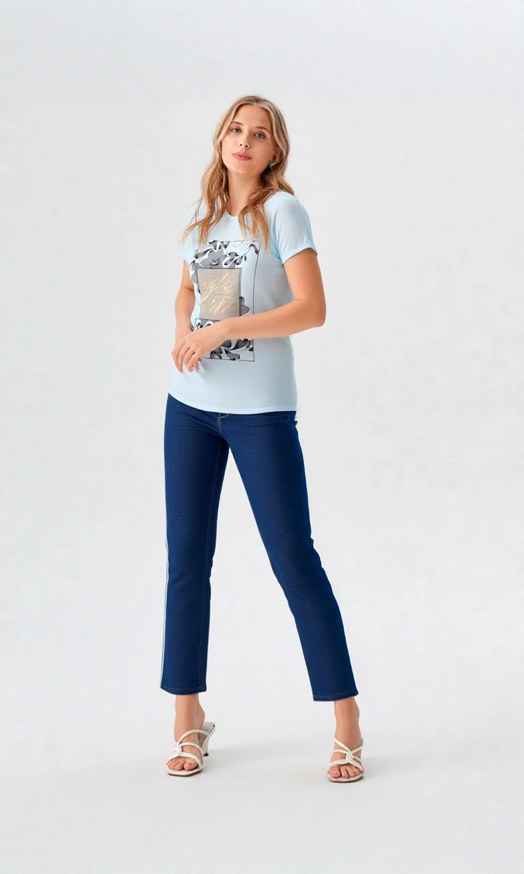 Camiseta mujer manga corta estampada - Imagen 2