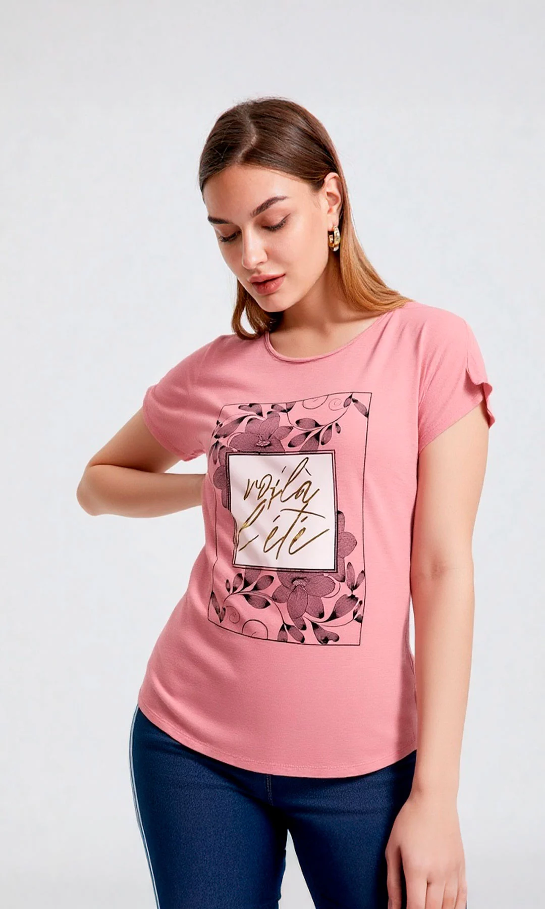 Camiseta mujer manga corta estampada - Imagen 6