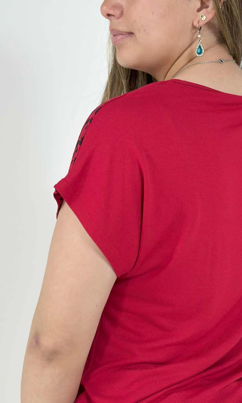 Camiseta mujer manga corta estampada - Imagen 7