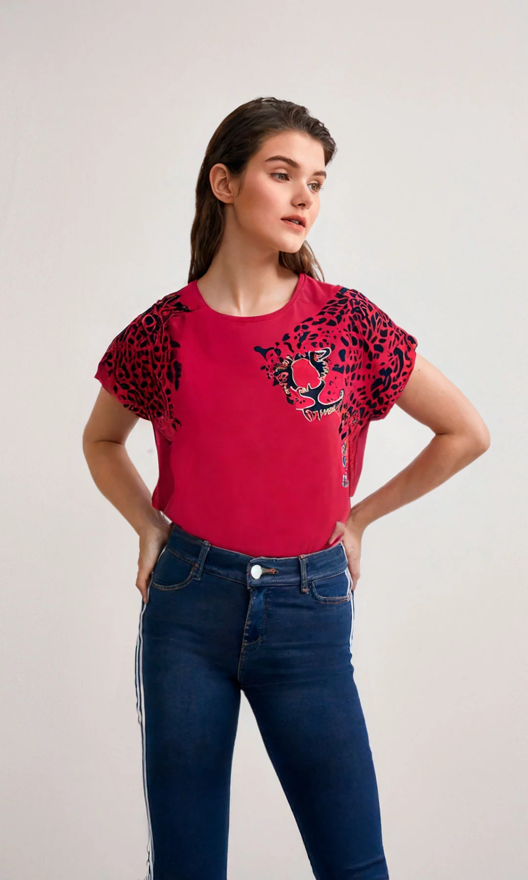 Camiseta mujer manga corta estampada - Imagen 6