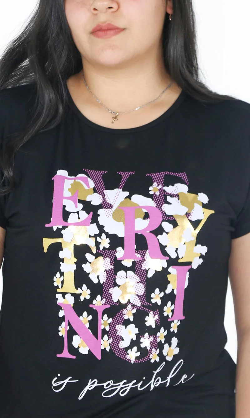 Camiseta mujer manga corta estampada - Imagen 6