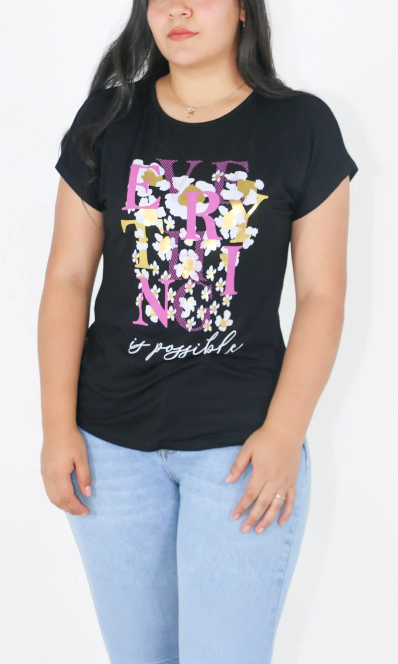 Camiseta mujer manga corta estampada - Imagen 5